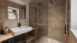 Doppia Comfort | Bagno | Doccia, soffione a pioggia, set di cortesia gratuito, asciugacapelli