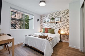 2 dormitorios, escritorio, tabla de planchar con plancha y wifi gratis