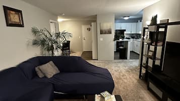 Presidential Condo | Living area | 55-inch Smart TV with digital channels, TV, Netflix