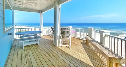 Perfect, beachfront pet friendly 5 bedroom home, close to waters