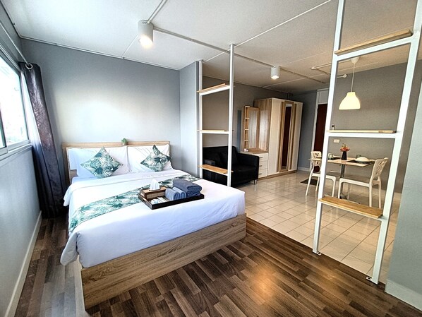 Standard Apartment | Blackout drapes, iron/ironing board, free WiFi, bed sheets - DHIresidence at Impact Muangthong (Pak Kret)