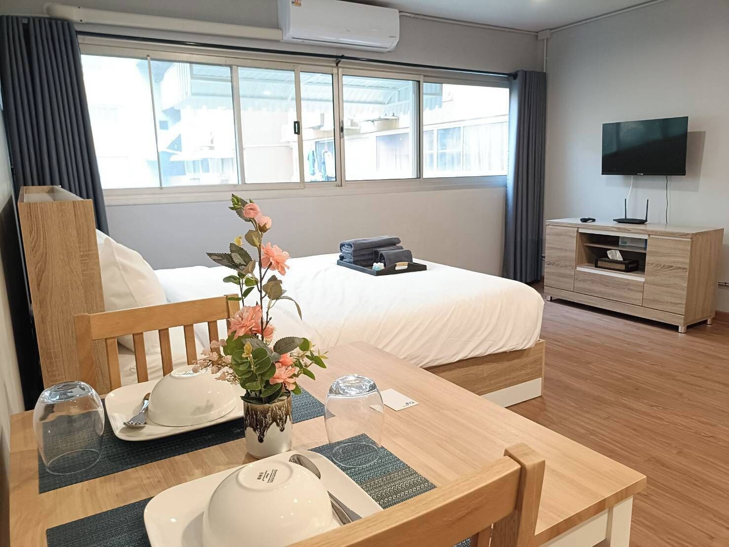 Leilighet – standard | Blendingsgardiner, strykejern/-brett, wi-fi (inkludert) og sengetøy