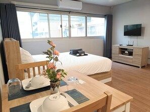 Standard Apartment | Blackout drapes, iron/ironing board, free WiFi, bed sheets - DHIresidence at Impact Muangthong (Pak Kret)