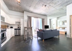 1 bedroom, iron/ironing board, travel crib, WiFi