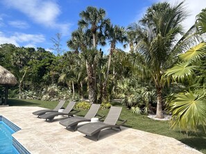 Outdoor pool - Tropical oasis with amazing tiki (West Palm Beach)