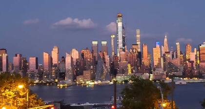 Gorgeous 2BR w/ NYC Skyline Views, Huge Patio & Easy 10-Minute Commute!