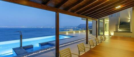 A heated pool