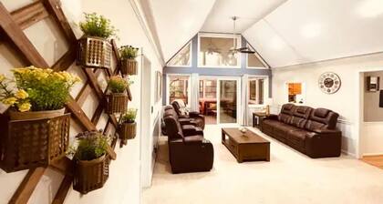 Cozy and charming private home on an acre lot