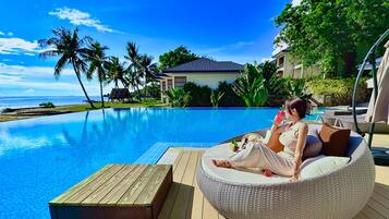 AuĂenpool, Sonnenschirme, LiegestĂŒhle