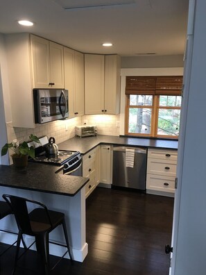 Fridge, microwave, oven, stovetop - Cozy Studio Apartment Nestled in the Trees  (Asheville)