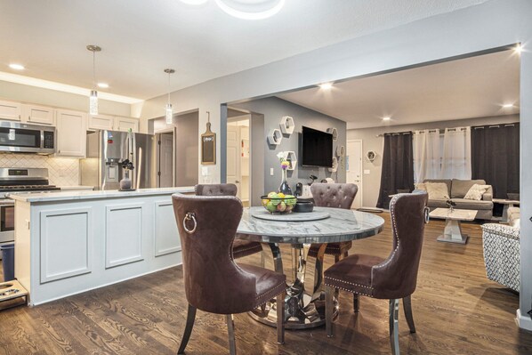 Dining - 4 Private Bedrooms, 3 Full Baths, Beautiful Chef's Kitchen, Yard, EV Charger (Omaha)