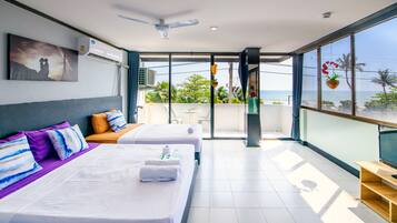 Premium Double Room, Balcony, Ocean View | Desk, free WiFi, bed sheets