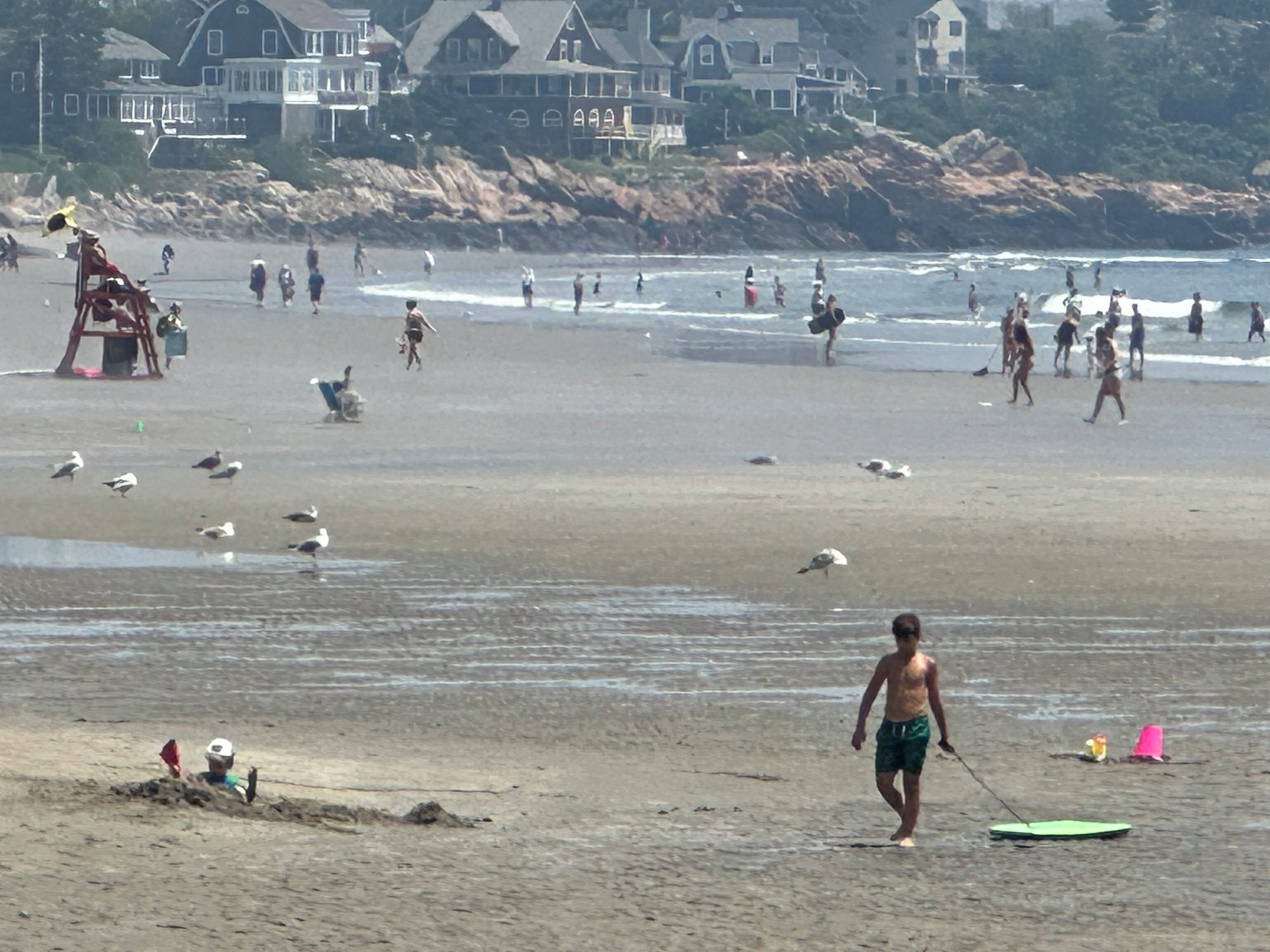 Liegestühle, Strandtücher