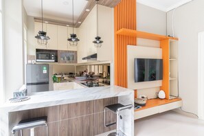 Villa, 3 Bedrooms | Private kitchen | Fridge, electric kettle - Kamboja Villa By Zuzu (Kerobokan)