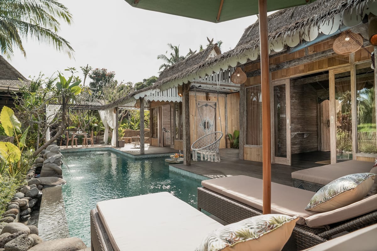 Two Bedroom Rice Field View Pool Villa with Welcome Massage | Pillow-top beds, minibar, in-room safe, desk