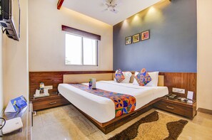 Deluxe Room | Egyptian cotton sheets, premium bedding, in-room safe, desk - FabHotel Khushi Regent (Bhopal)