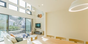 Rakuten STAY VILLA Yatsugatake 104-[Dog-friendly]Family Room, Non Smoking | Living room | TV, heated floors - Rakuten STAY VILLA Yatsugatake (Hokuto)
