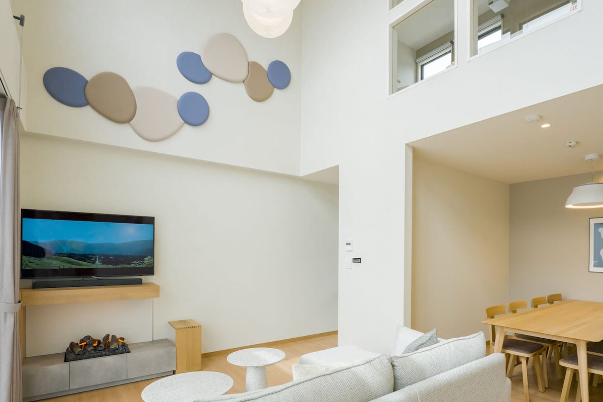 Villa, Non Smoking, Haiwan Kesayangan Tidak Dibenarkan (Rakuten STAY, 107-Simple Modern) | Ruang tamu | TV, lantai dipanaskan
