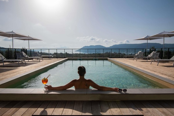 Outdoor pool, open 9:00 AM to 9:00 PM, pool umbrellas, sun loungers