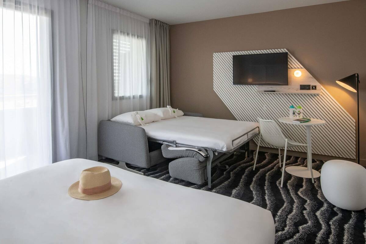 Family Room, 1 Double Bed with Sofa bed, Balcony | Premium bedding, in-room safe, laptop workspace, blackout curtains