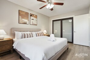 2 bedrooms, desk, iron/ironing board, free WiFi