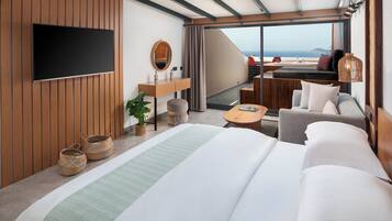 Honeymoon-Penthouse | 1 Schlafzimmer, Bettwäsche aus ägyptischer Baumwolle