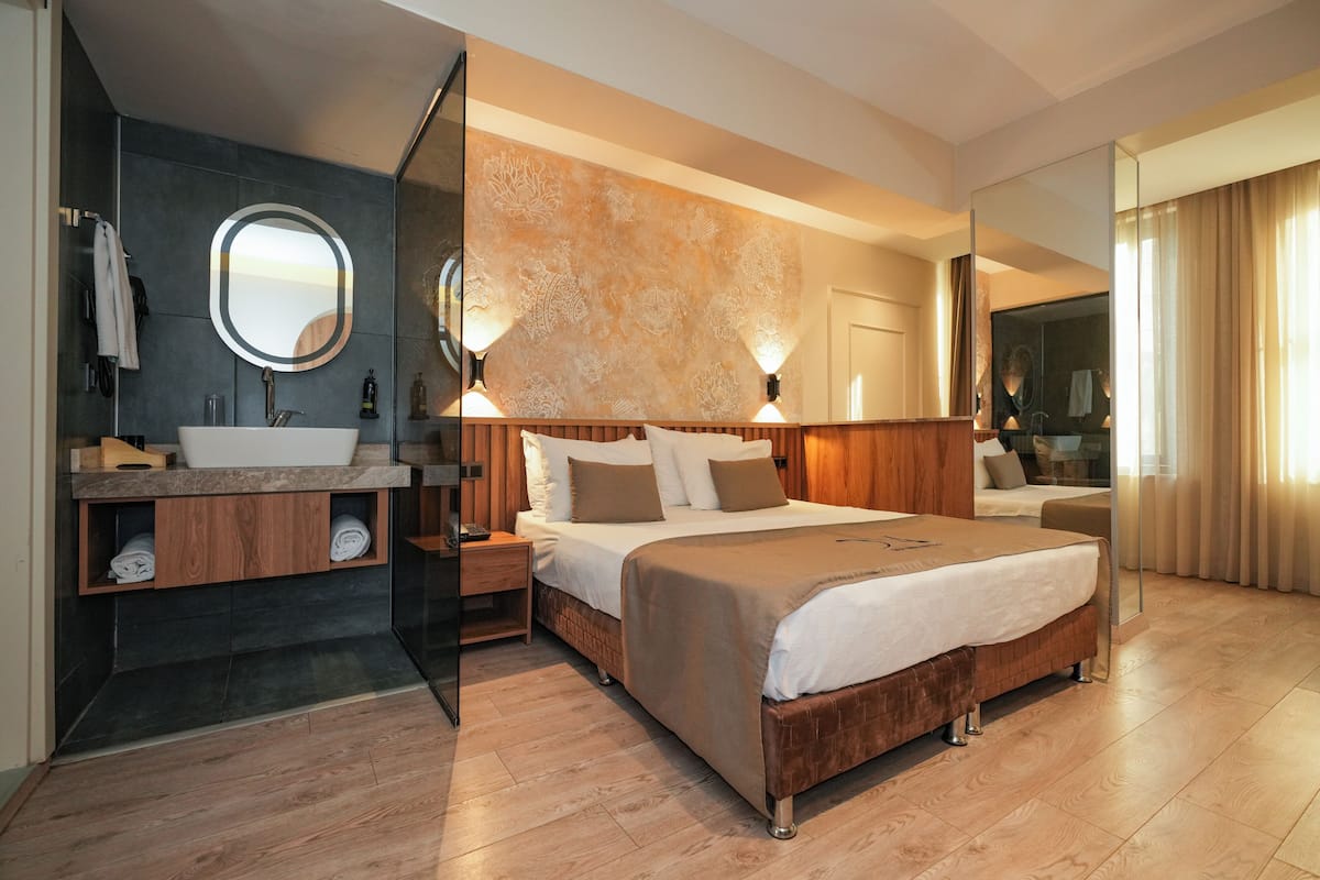 Chambre Deluxe | 1 chambre, draps en coton égyptien, literie de qualité supérieure