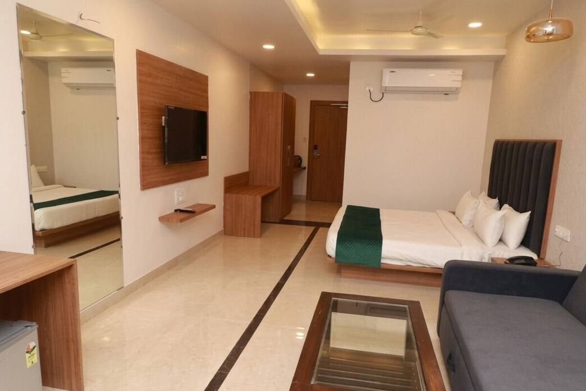 Phòng Deluxe | Bộ trải giường bằng vải cotton Ai Cập, bộ đồ giường cao cấp