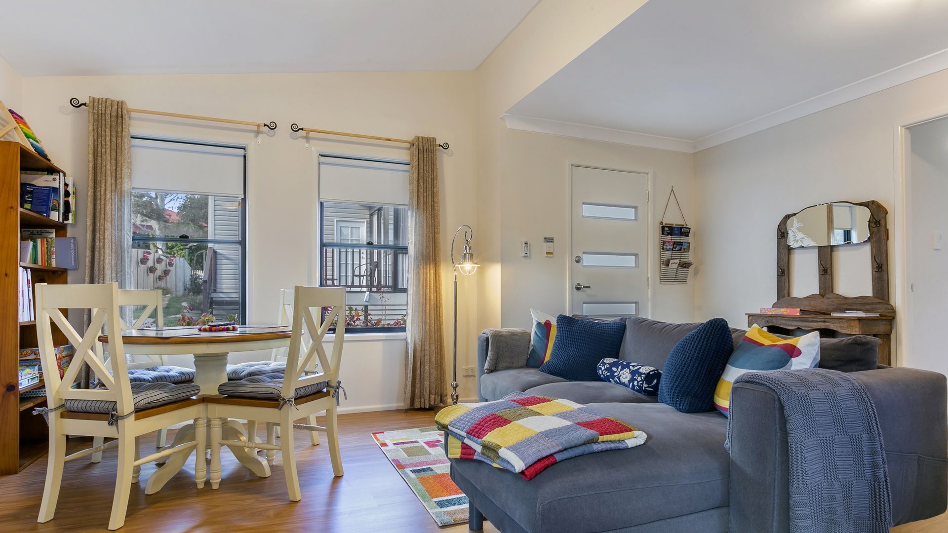 Smart TV, DVD player, books