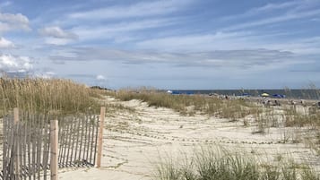 På stranden og solsenger