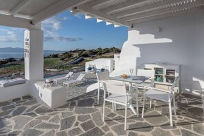 Villa | Terrace/patio - Villa Agali Naxos Glyfada Kastraki (Naxos)