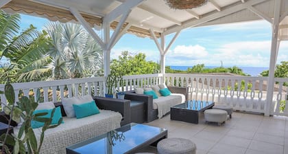 Villa Nirvana vue Mer Piscine a 200 m de la plage de Petit Havre