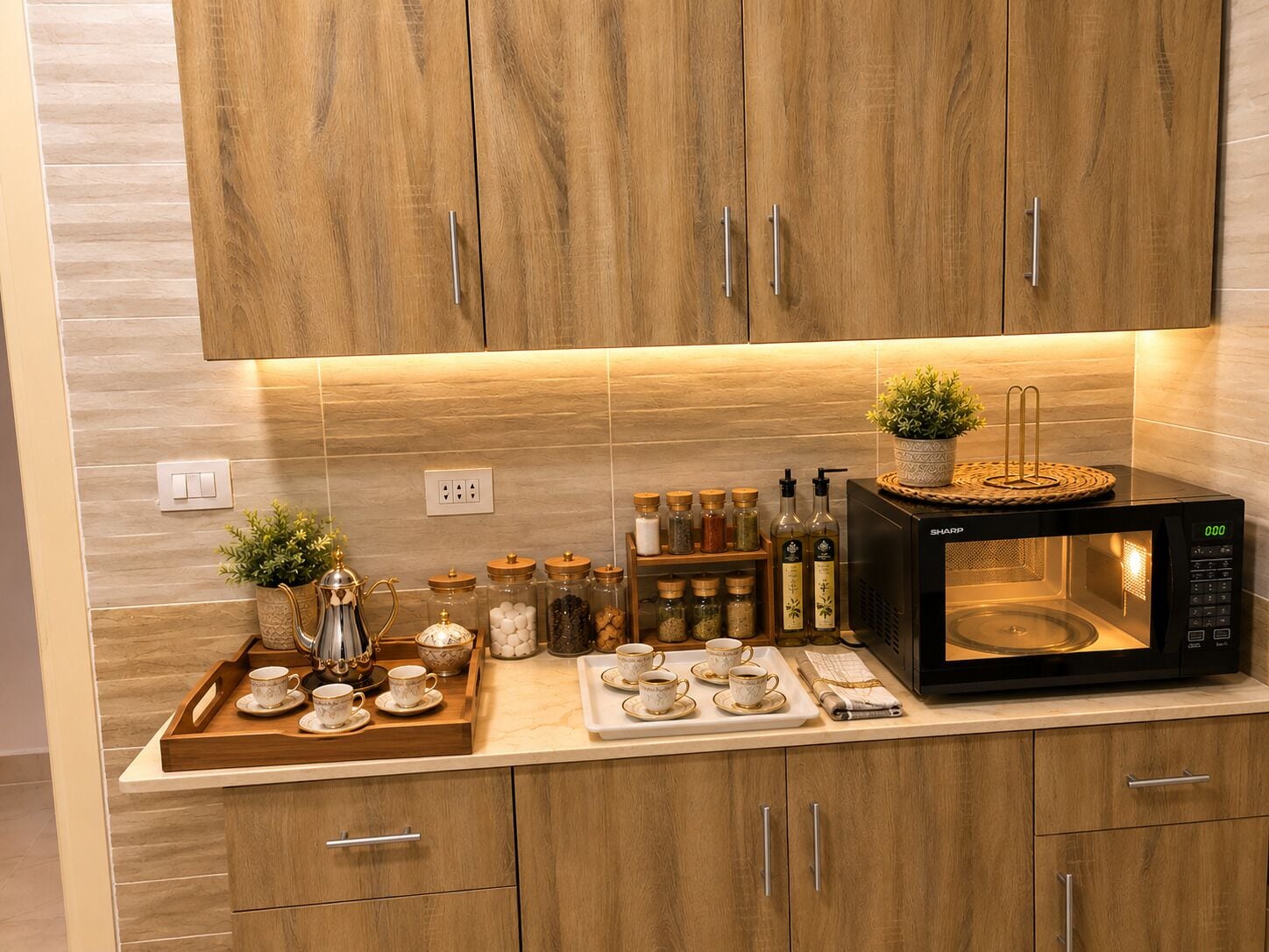 特级公寓, 3 间卧室, 花园景观 | 私人厨房 | 茶具/咖啡用具、大冰箱、烤箱、电热水壶