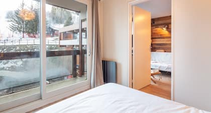 La Pirouette - Appt pour 8 vue sur piste