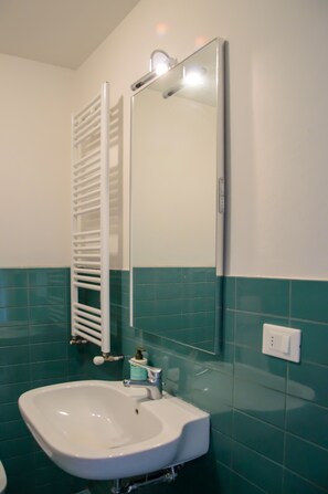 Badekar, hårtørrer, bidet, håndklæder