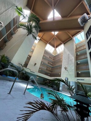 Indoor pool, a heated pool