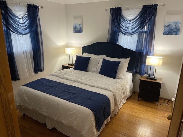 2 bedrooms, desk, iron/ironing board, free WiFi