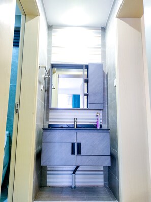 Dusche, Handtücher, Seife