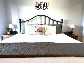 2 bedrooms, iron/ironing board, travel crib, free WiFi