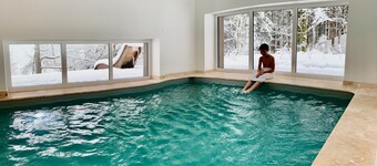 New Home des bois in Ventron, private indoor pool, sauna - rated 5 *.