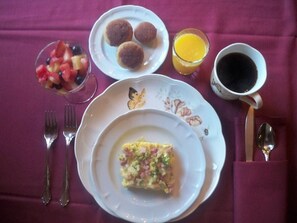 Free daily local cuisine breakfast