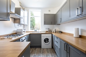 Microwave, dining tables