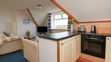 Fridge, dishwasher, electric kettle, toaster