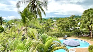 Blick vom Balkon