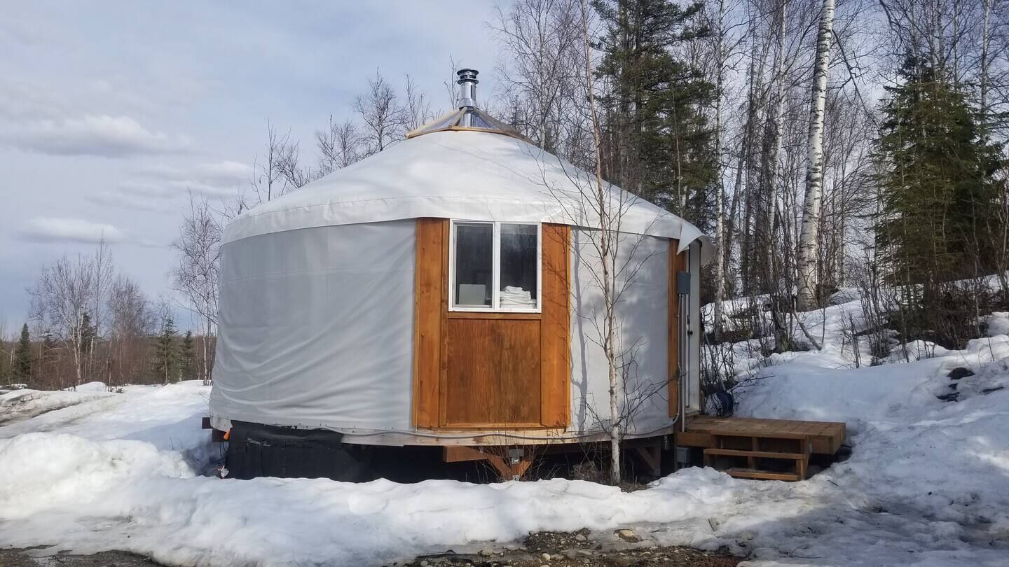 Fully-Furnished Eureka Yurt 3 🌲 at Alaska Dogstead