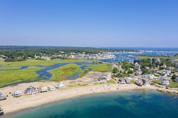 Sun-loungers, beach towels