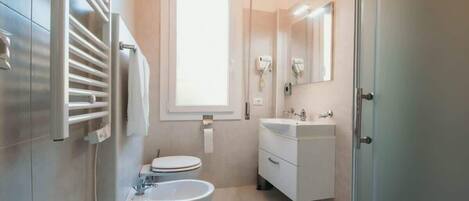 Shower, hair dryer