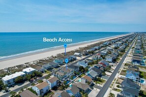 Vlak bij het strand