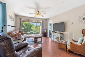 Condo, Multiple Beds, Balcony, Mountain View (Holiday Hills Getaway) | Living area | 42-inch flat-screen TV with digital channels