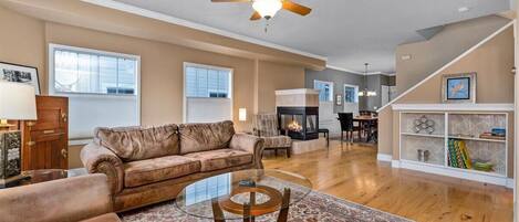 Télévision, cheminée, Netflix, services de streaming